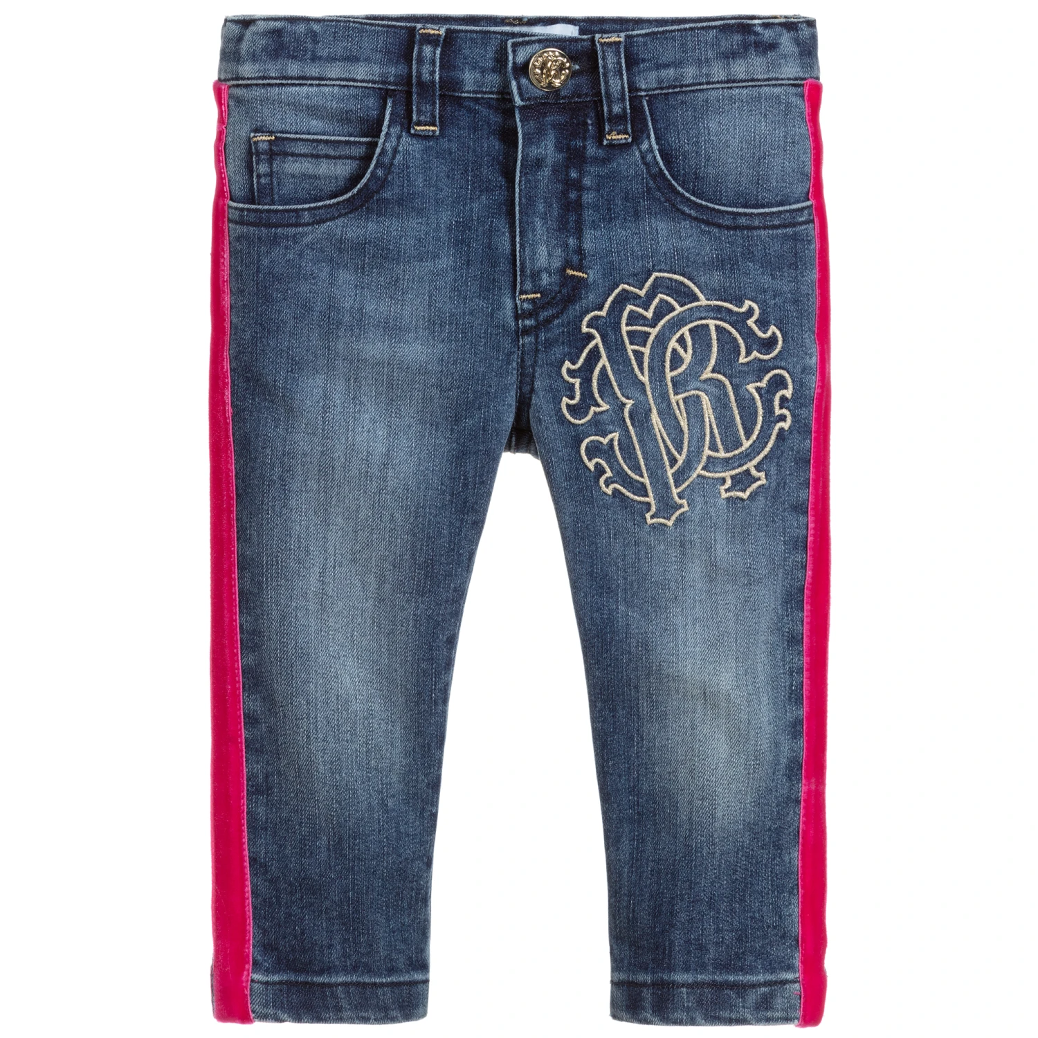 Roberto Cavalli Baby Girls Denim Jeans 3 Roberto Cavalli Baby Girls Denim Jeans