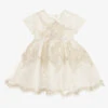 Romano Princess Baby Girls Ivory & Gold Dress