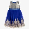 Romano Princess Blue Sequin & Tulle Dress