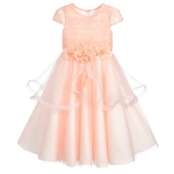 Romano Princess Peach Tulle Dress & Bag