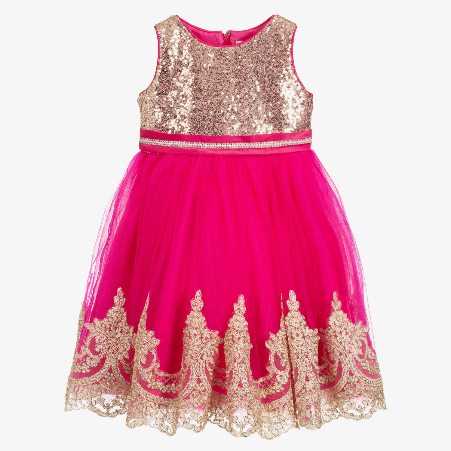 Romano Princess Pink Sequin & Tulle Dress 3 Romano Princess Pink Sequin & Tulle Dress