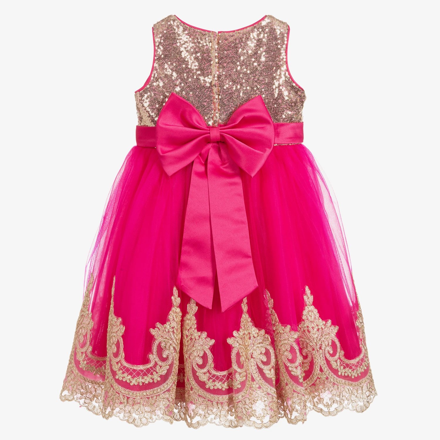 Romano Princess Pink Sequin & Tulle Dress 5 Romano Princess Pink Sequin & Tulle Dress - Image 3