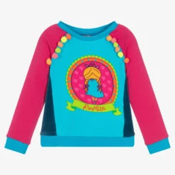 Rosalita Señoritas Girls Blue Cotton Sweatshirt