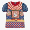 Rosalita Señoritas Girls Red & Blue Cotton Circus T-Shirt