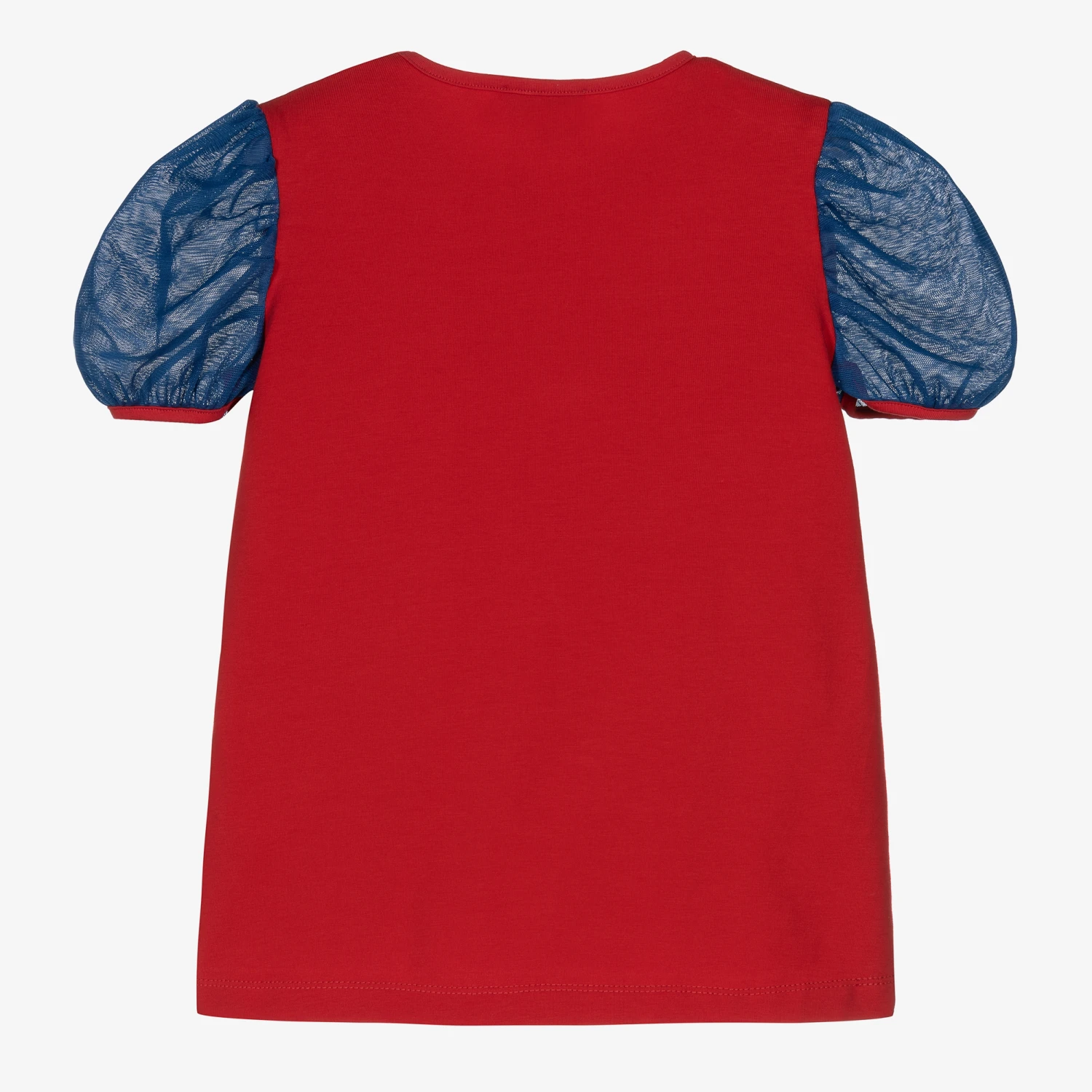 Rosalita Señoritas Girls Red & Blue Cotton Circus T-Shirt 4 Rosalita Señoritas Girls Red & Blue Cotton Circus T-Shirt - Image 2