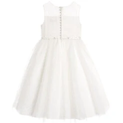 Sarah Louise Girls Ivory Embellished Tulle Dress -Babie Fashion Shop sarah louise girls ivory embellished tulle dress 121408 05ca4ad5c674b57f43bfeb38f6825a3a30064374