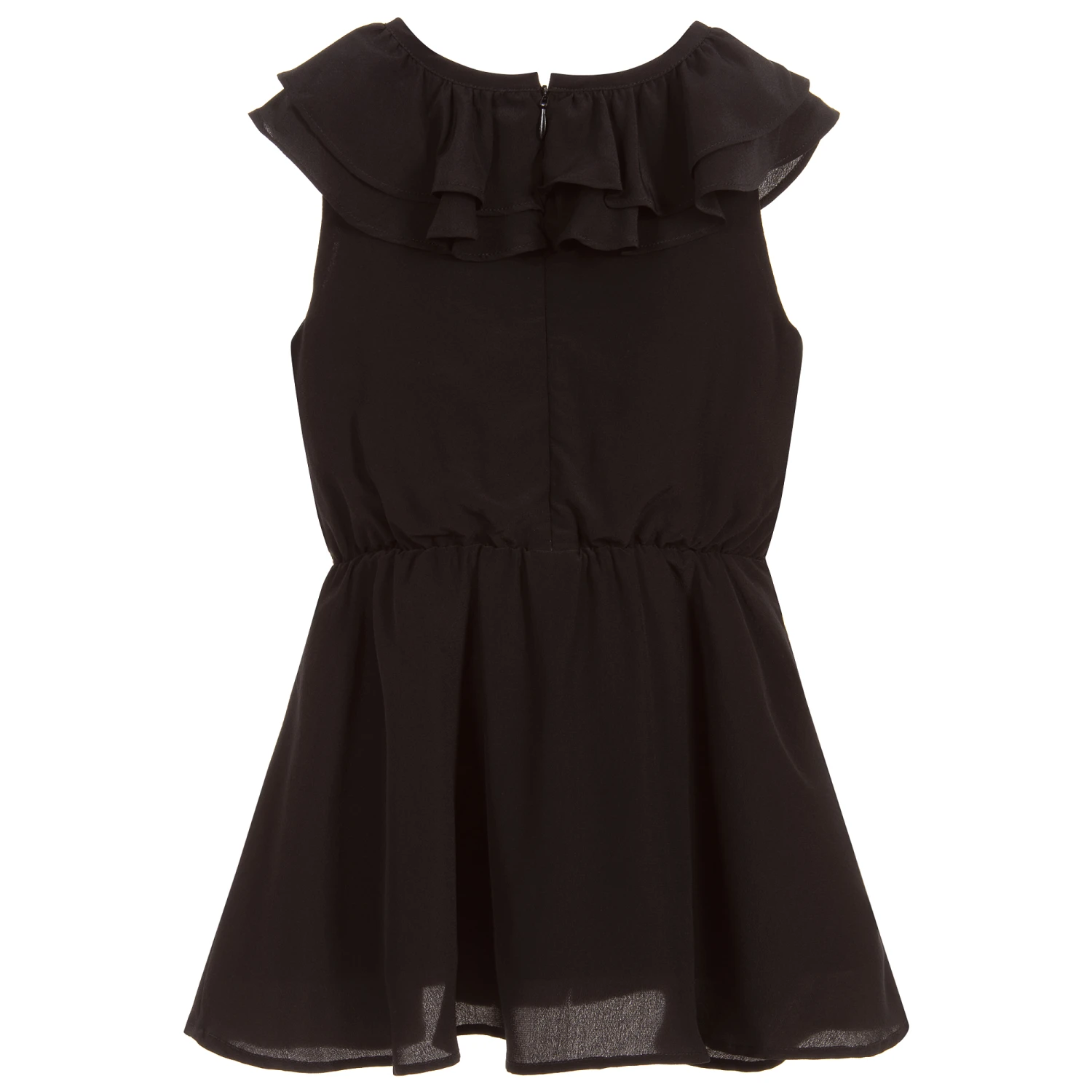 Sonia Rykiel Paris Girls Black Silk Dress 4 Sonia Rykiel Paris Girls Black Silk Dress - Image 2