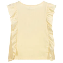 Sonia Rykiel Paris Yellow Cotton Ruffle T-Shirt -Babie Fashion Shop sonia rykiel paris yellow cotton ruffle t shirt 360749 82a4ac01f4f7ddf15a020ddc367a70eceab1172c