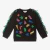 Stella McCartney Kids Girls Black Fringed Sweatshirt 2 Stella McCartney Kids Girls Black Fringed Sweatshirt -Babie Fashion Shop stella mccartney kids girls black fringed sweatshirt 474895 b12cc344712ae8ab4002a5565c8ec1fa5dfaad6c