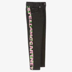 Stella McCartney Kids Girls Black Logo Skinny Jeans -Babie Fashion Shop stella mccartney kids girls black logo skinny jeans 488027 c992caac064f2748b669bd47160933f7fedbfe79