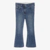 Stella McCartney Kids Girls Blue Denim Flared Jeans -Babie Fashion Shop stella mccartney kids girls blue denim flared jeans 402637 72f482bb329616cb17bfda89982392e549dc64ee