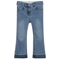 Stella McCartney Kids Girls Blue Flared Jeans