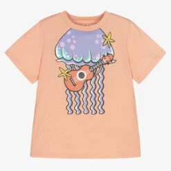 Stella McCartney Kids Pink Organic Jellyfish T-Shirt