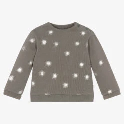 The Little Tailor Girls Grey Cotton Sweatshirt