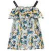 Trussardi Floral Print Cotton Dress -Babie Fashion Shop trussardi floral print cotton dress 339259 d126cb54df6cf7928396b8109eb70c3a9e044640