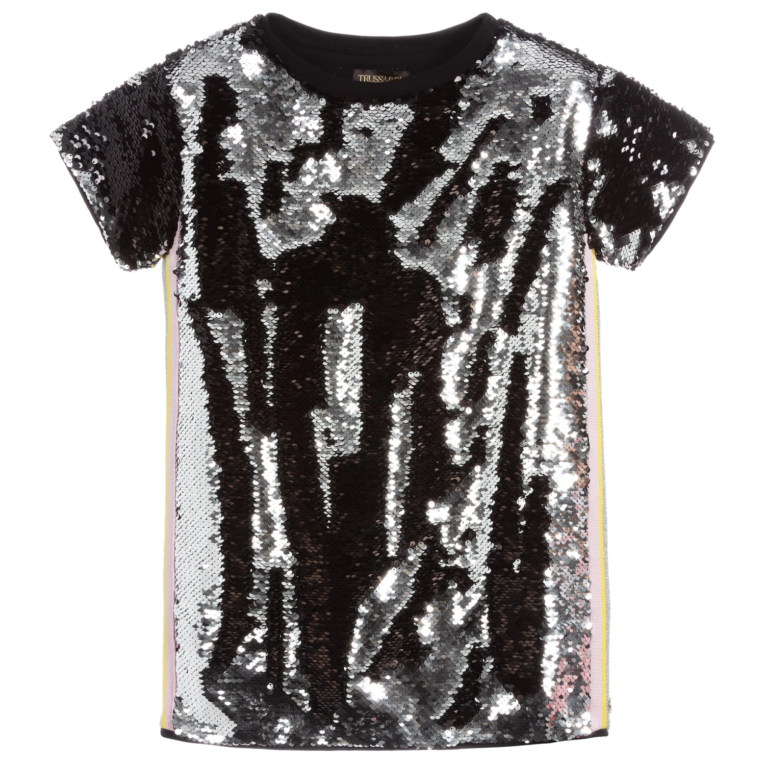 Trussardi Girls Silver Sequin Dress 6 Trussardi Girls Silver Sequin Dress - Image 4