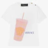 Versace Baby Girls White Cotton Medusa T-Shirt