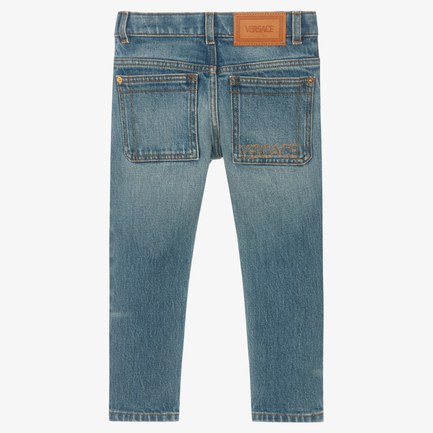 Versace Boys Mid-Blue Denim Jeans 5 Versace Boys Mid-Blue Denim Jeans - Image 3
