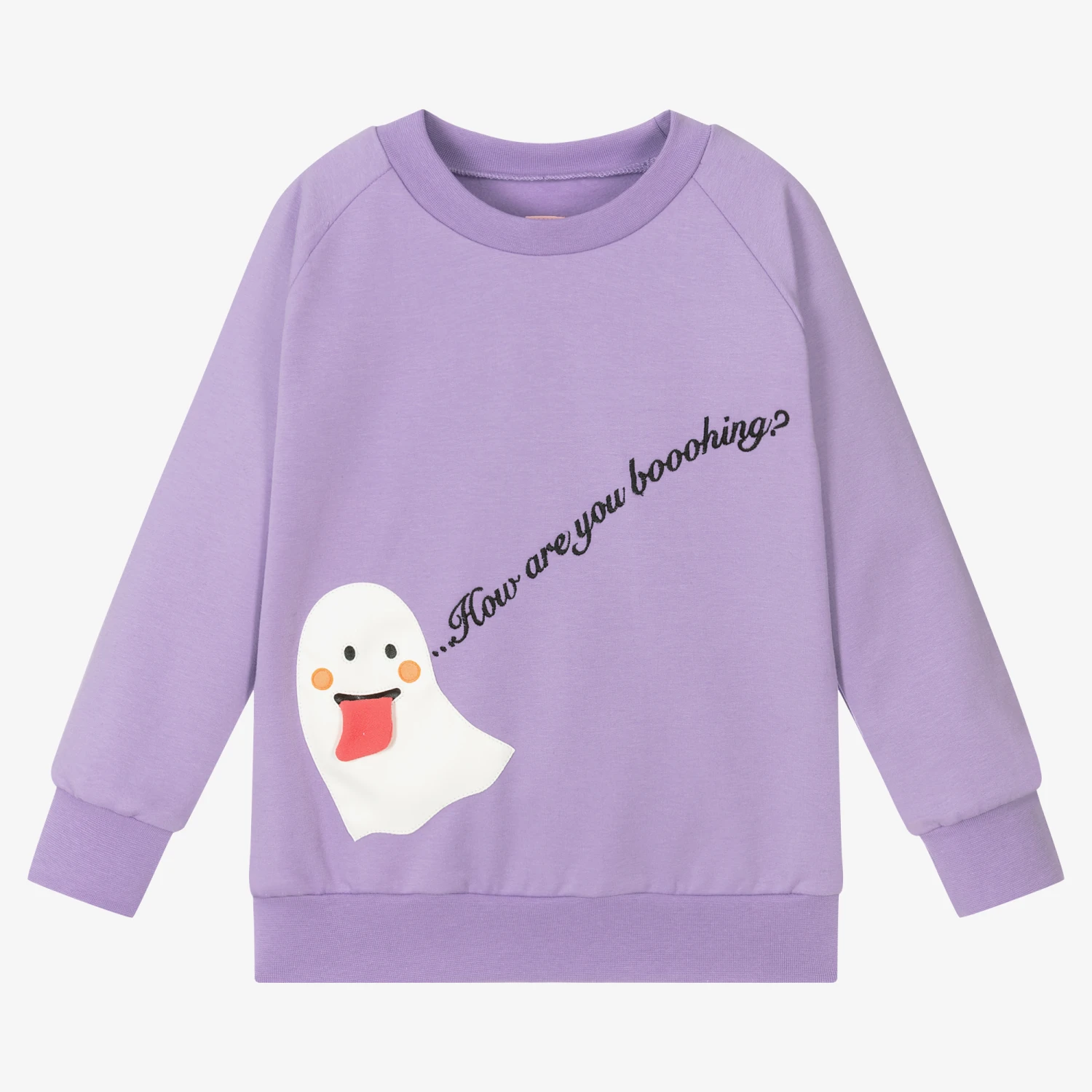 Wauw Capow By Bangbang Girls Purple Ghost Sweatshirt 3 Wauw Capow By Bangbang Girls Purple Ghost Sweatshirt