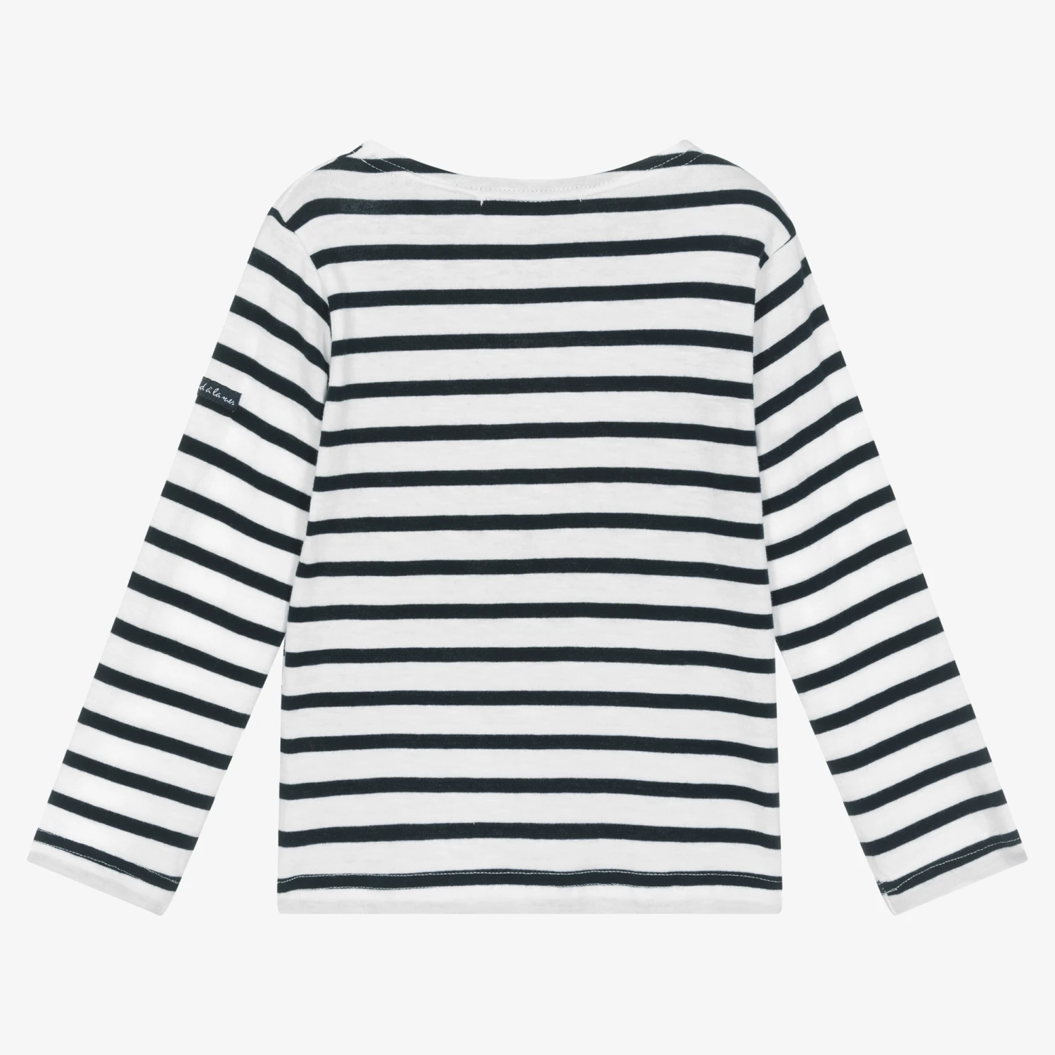 Week-end à La Mer Girls White Breton Striped Top 4 Week-end à La Mer Girls White Breton Striped Top - Image 2