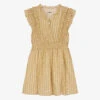 Zadig & Voltaire Zadig&Voltaire Girls Yellow Monogram Lurex Dress